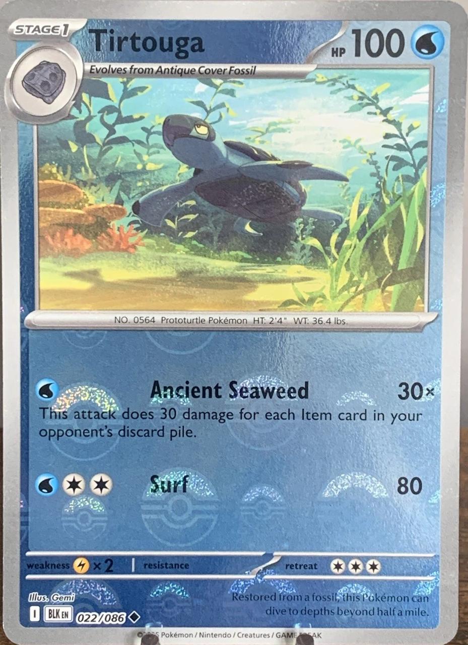 Tirtouga (Poke Ball Pattern) 22 - SV Black Bolt Holofoil