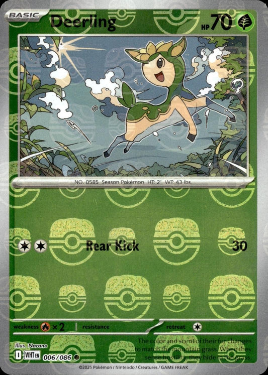 Deerling (Master Ball Pattern) 6 - SV White Flare Holofoil