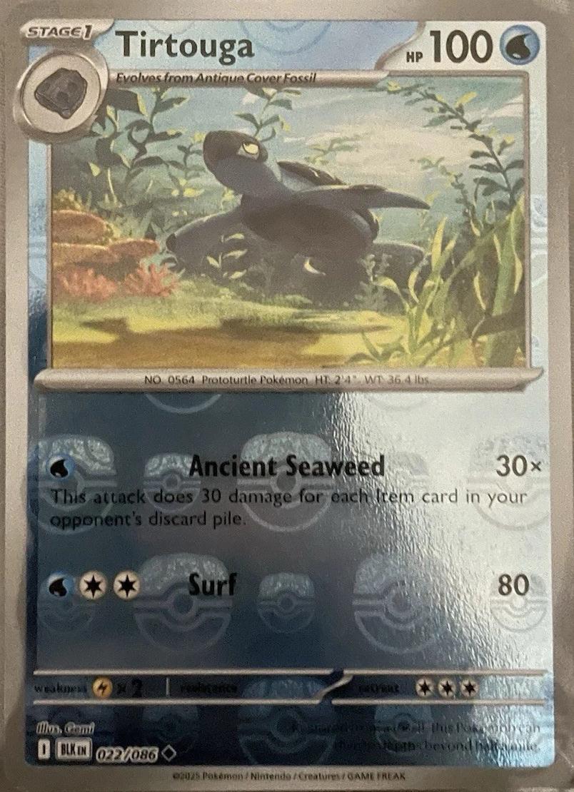 Tirtouga (Master Ball Pattern) 22 - SV Black Bolt Holofoil