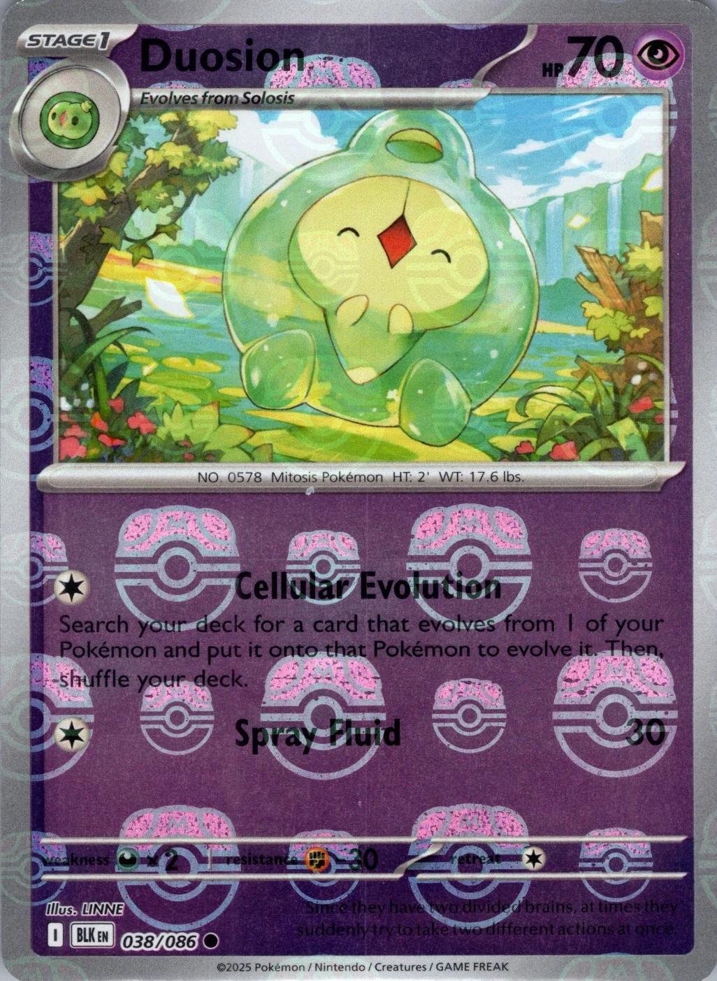 Duosion (Master Ball Pattern) 38 - SV Black Bolt Holofoil