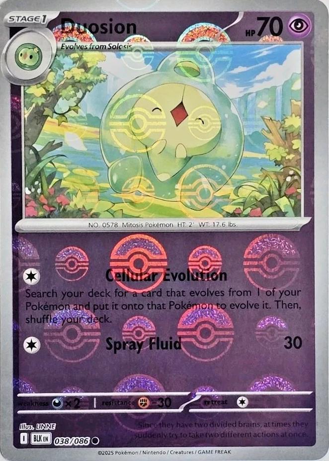 Duosion (Poke Ball Pattern) 38 - SV Black Bolt Holofoil