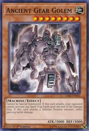 Ancient Gear Golem - LED2-EN034 - Legendary Duelists: Ancient Millennium 1st Edition