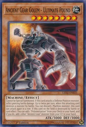 Ancient Gear Golem - Ultimate Pound - LED2-EN035 - Legendary Duelists: Ancient Millennium 1st Edition