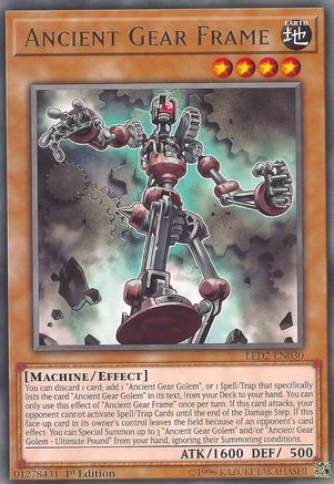 Ancient Gear Frame - LED2-EN030 - Legendary Duelists: Ancient Millennium 1st Edition