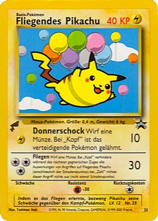 Pikachu (Flying) - 25 - Pikachu World Collection Promos