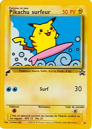 Pikachu (Surfing) - 28 - Pikachu World Collection Promos