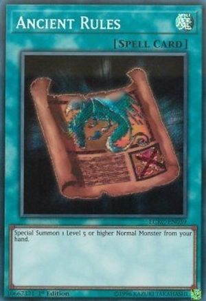 Ancient Rules - LCKC-EN039 - Legendary Collection Kaiba 1st Edition