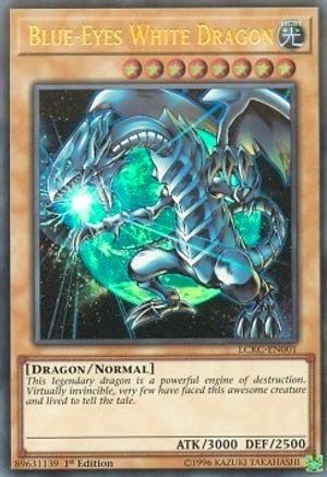 Blue-Eyes White Dragon (Version 3) (LCKC-EN001) - Legendary Collection Kaiba 1st Edition