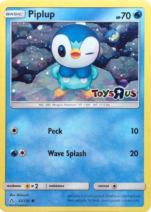 Piplup - 32/156 (Toys R Us) 32 - Miscellaneous Cards & Products Holofoil