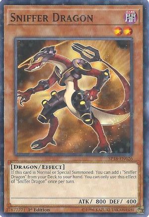 Sniffer Dragon (Starfoil) (SP18-EN026) - Star Pack VRAINS 1st Edition