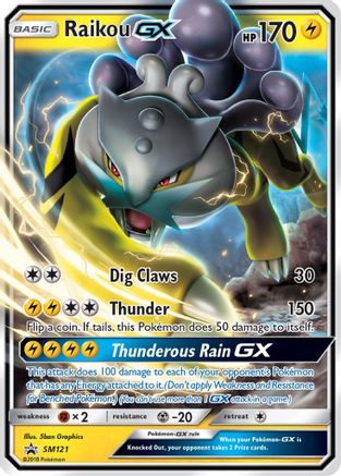 Raikou-GX SM121/248 - SM Black Star Promos Holofoil