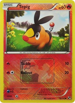 Tepig - 15/114 (League Promo) 15 - League & Championship Cards Reverse Holofoil