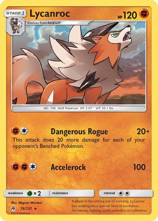 Lycanroc 76/131 - Forbidden Light Reverse Holofoil