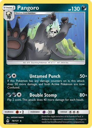 Pangoro 78/131 - Forbidden Light Reverse Holofoil