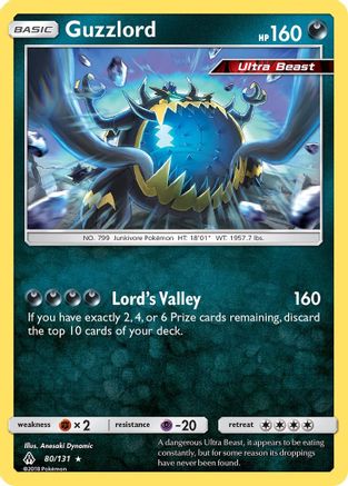 Guzzlord 80/131 - SM  Forbidden Light Holofoil