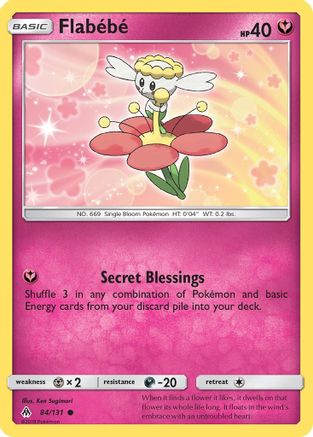 Flabebe (84) 84/131 - SM  Forbidden Light Reverse Holofoil