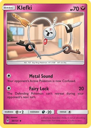 Klefki 89/131 - Forbidden Light Reverse Holofoil