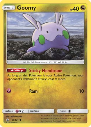 Goomy 91/131 - Forbidden Light Reverse Holofoil