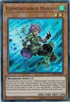 Elementsaber Makani (FLOD-EN020) - Flames of Destruction 1st Edition
