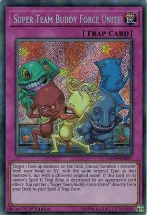 Super Team Buddy Force Unite! (FLOD-EN081) - Flames of Destruction 1st Edition