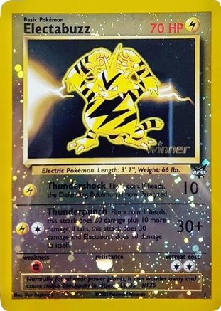 Electabuzz - 1 [Winner] 1 - Best of Promos Reverse Holofoil