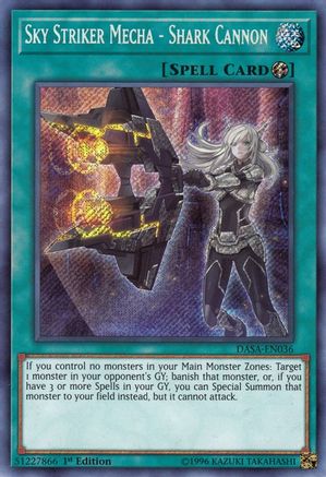 PORTUGUESE Sky Striker Mecha - Shark Cannon (DASA-EN036) - Dark Saviors 1st Edition