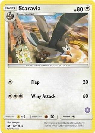 Staravia (4) 82 - SM Trainer Kit Alolan Sandslash & Alolan Ninetales