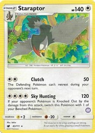 Staraptor (22) 83 - SM Trainer Kit Alolan Sandslash & Alolan Ninetales