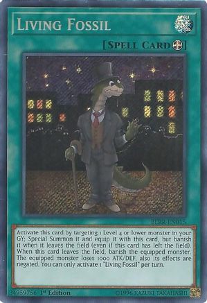 PORTUGUESE Living Fossil (BLRR-EN015) - Battles of Legend: Relentless Revenge 1st Edition