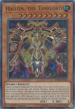 Hailon, the Timelord (BLRR-EN022) - Battles of Legend: Relentless Revenge 1st Edition