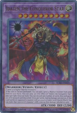 Idaten the Conqueror Star (BLRR-EN039) - Battles of Legend: Relentless Revenge 1st Edition