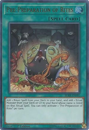 Pre-Preparation of Rites (BLRR-EN090) - Battles of Legend: Relentless Revenge 1st Edition