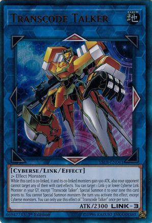 Transcode Talker (YS18-EN041) - Starter Deck: Codebreaker 1st Edition