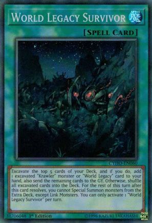 World Legacy Survivor (CYHO-EN060) - Cybernetic Horizon 1st Edition