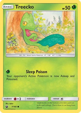 Treecko (7) 7/168 - SM  Celestial Storm