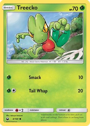 Treecko (8) 8/168 - SM  Celestial Storm Reverse Holofoil
