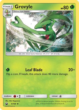 Grovyle 9/168 - Celestial Storm Reverse Holofoil