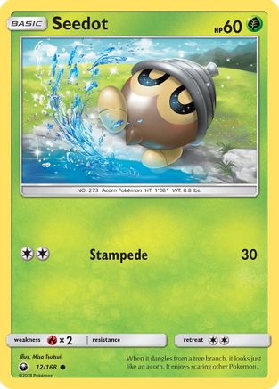 Seedot (12) 12/168 - SM  Celestial Storm Reverse Holofoil