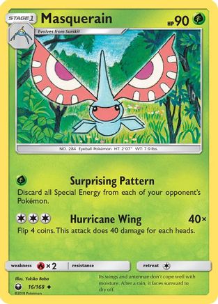 Masquerain 16/168 - Celestial Storm