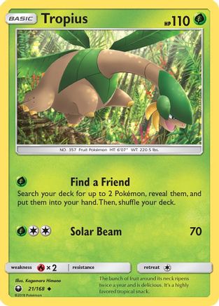 Tropius 21/168 - SM  Celestial Storm
