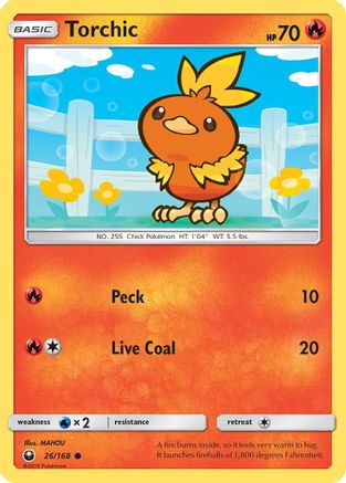 Torchic (26) 26/168 - SM  Celestial Storm Reverse Holofoil