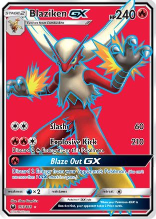 Blaziken GX (Full Art) 153/168 - Celestial Storm Holofoil