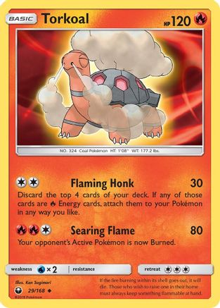 Torkoal 29/168 - Celestial Storm Reverse Holofoil