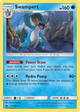 Swampert 35/168 - Celestial Storm Reverse Holofoil