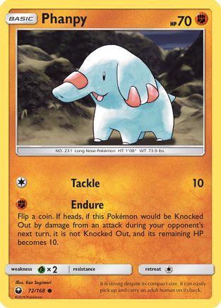 Phanpy 72/168 - SM  Celestial Storm Reverse Holofoil