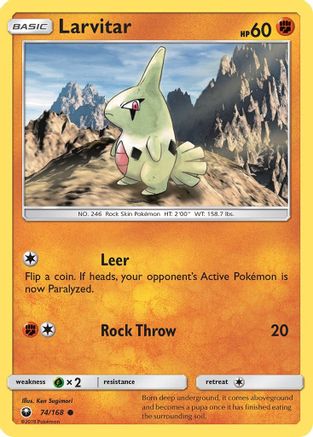 Larvitar 74/168 - SM  Celestial Storm