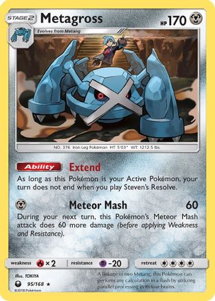 Metagross 95/168 - Celestial Storm Holofoil