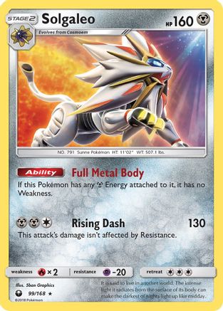 Solgaleo 99/168 - Celestial Storm Holofoil