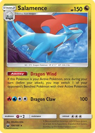 Salamence 106/168 - Celestial Storm Holofoil