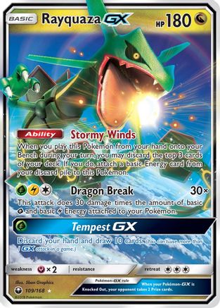 Rayquaza-GX 109/168 - Celestial Storm Holofoil